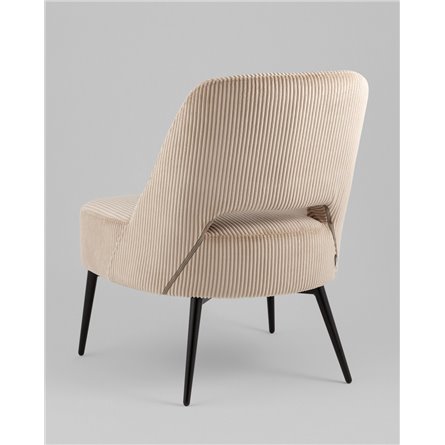 Кресло|Stool Group|Бостон велюр рельефный бежевый