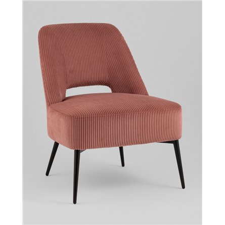 Кресло|Stool Group|Бостон велюр рельефный коралловый