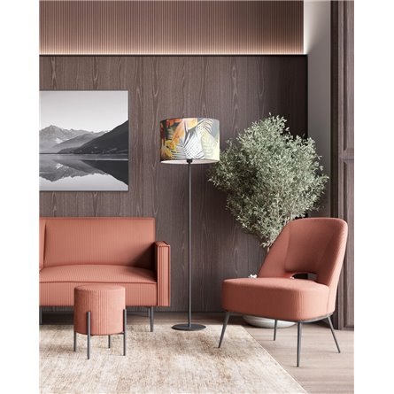 Кресло|Stool Group|Бостон велюр рельефный коралловый