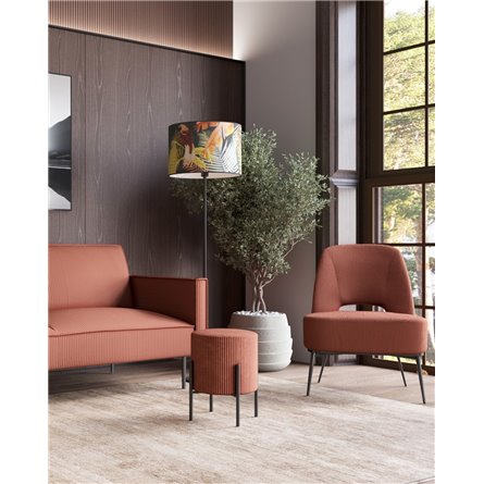 Кресло|Stool Group|Бостон велюр рельефный коралловый