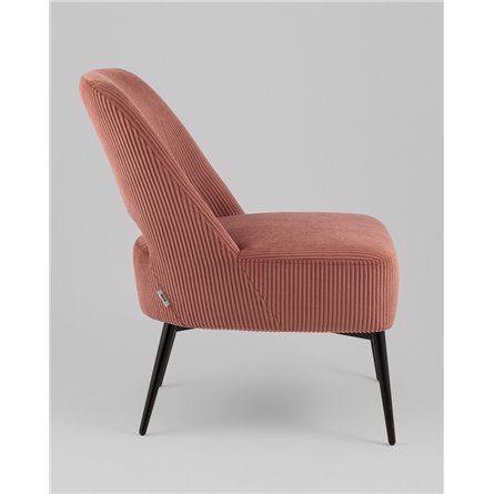 Кресло|Stool Group|Бостон велюр рельефный коралловый