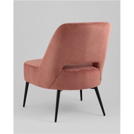 Кресло|Stool Group|Бостон велюр рельефный коралловый