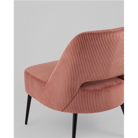 Кресло|Stool Group|Бостон велюр рельефный коралловый