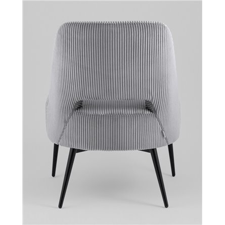 Кресло|Stool Group|Бостон велюр рельефный светло-серый