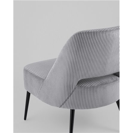 Кресло|Stool Group|Бостон велюр рельефный светло-серый