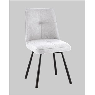 Комплект из двух стульев|Stool Group|Boun вращающийся мягкий серый обивка рогожка