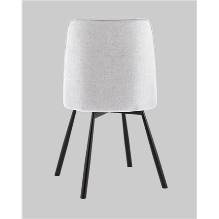 Комплект из двух стульев|Stool Group|Boun вращающийся мягкий серый обивка рогожка