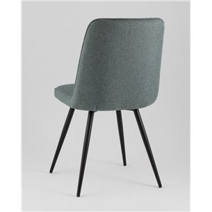 Комплект из четырех стульев|Stool Group|Hedd мягкий зеленый обивка рогожка