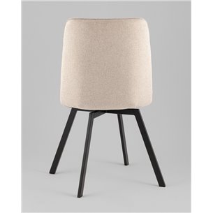 Комплект из двух стульев|Stool Group|Boun вращающийся мягкий кремовый обивка рогожка