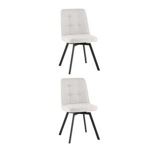 Стул Pleid вращающийся серый 2 шт.