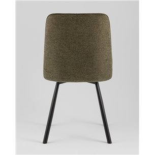 Комплект из четырех стульев|Stool Group|Trell мягкий зеленый обивка рогожка
