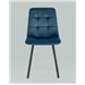 Комплект из четырех стульев|Stool Group|Chilly велюр сине-зеленый ножки металл черные Комплект из четырех стульев|Stool Group|Chilly велюр сине-зеленый ножки металл черные