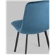 Комплект из четырех стульев|Stool Group|Chilly велюр сине-зеленый ножки металл черные Комплект из четырех стульев|Stool Group|Chilly велюр сине-зеленый ножки металл черные