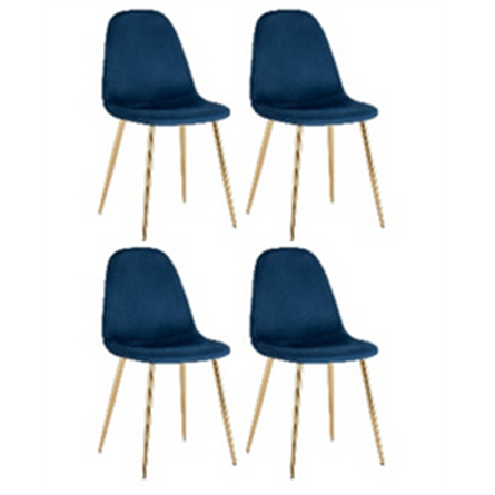 Стул Валенсия SN велюр темно-синий золотые ножки 4 шт.