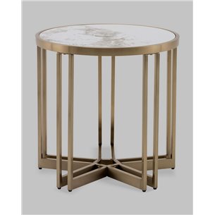 |Stool Group|Алиада 55х55 см светлая керамика сталь шампань
