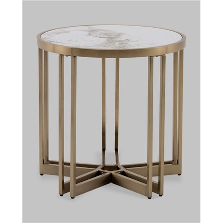 |Stool Group|Алиада 55х55 см светлая керамика сталь шампань