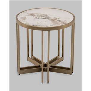 |Stool Group|Алиада 55х55 см светлая керамика сталь шампань