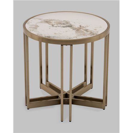 |Stool Group|Алиада 55х55 см светлая керамика сталь шампань