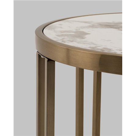 |Stool Group|Алиада 55х55 см светлая керамика сталь шампань