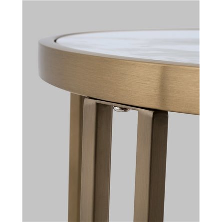 |Stool Group|Алиада 55х55 см светлая керамика сталь шампань