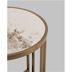 |Stool Group|Алиада 55х55 см светлая керамика сталь шампань