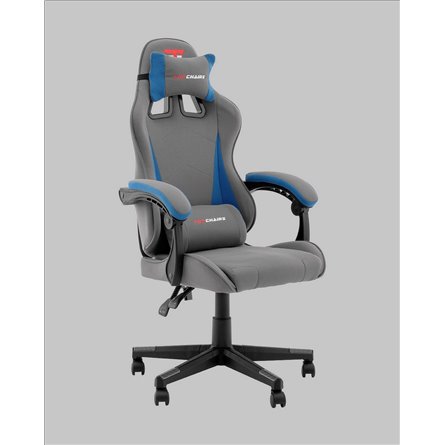 Компьютерное кресло|TopChairs|TopChairs Phantom серо-голубой