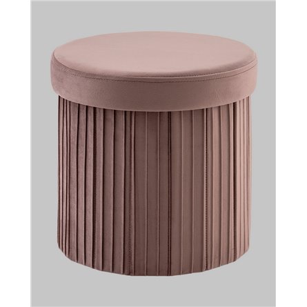 Пуф|Stool Group|Store Round пыльно-розовый складной с ящиком