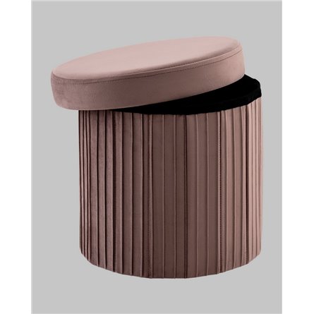 Пуф|Stool Group|Store Round пыльно-розовый складной с ящиком