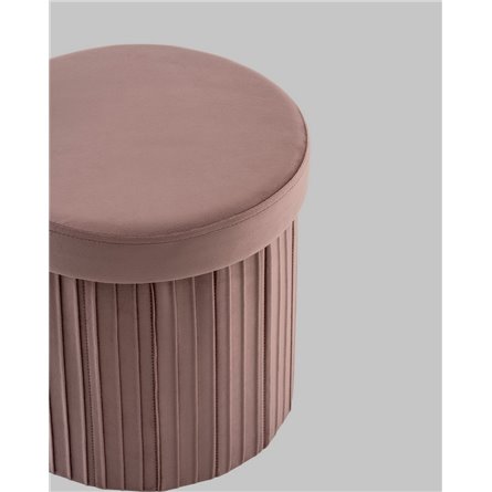 Пуф|Stool Group|Store Round пыльно-розовый складной с ящиком