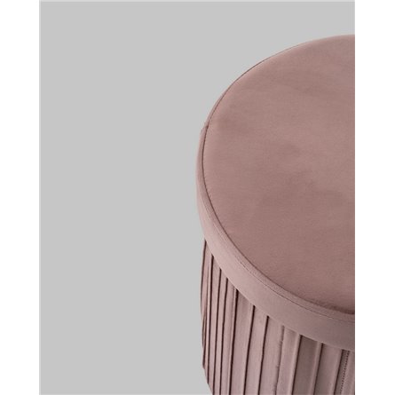 Пуф|Stool Group|Store Round пыльно-розовый складной с ящиком