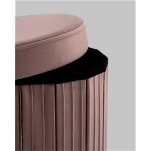 Пуф|Stool Group|Store Round пыльно-розовый складной с ящиком