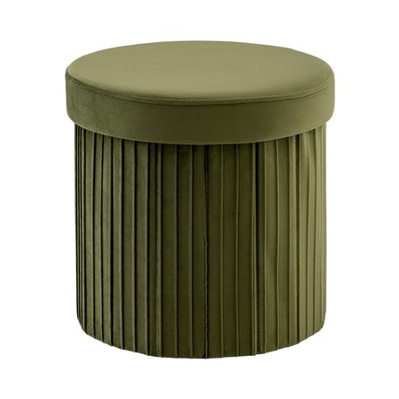 Пуф складной с ящиком Store Round травяной