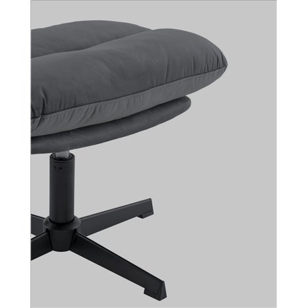 Кресло|Stool Group|Оррелл серый с оттоманкой