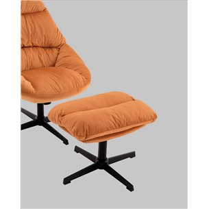 Кресло|Stool Group|Оррелл терракотовый с оттоманкой