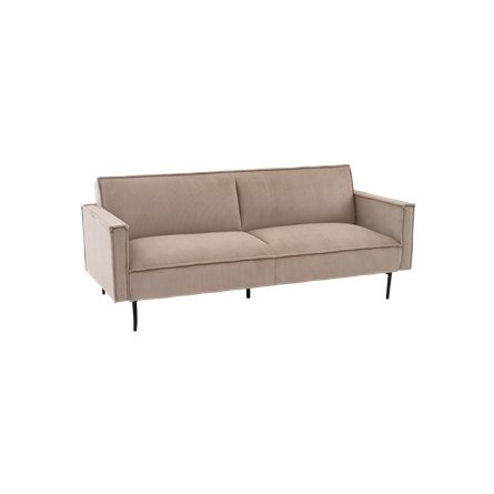 Диван прямой Кассель велюр рельефный бежевый