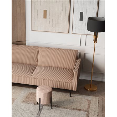 Диван прямой|Stool Group|Кассель велюр рельефный бежевый