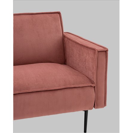 Диван прямой|Stool Group|Кассель велюр рельефный коралловый