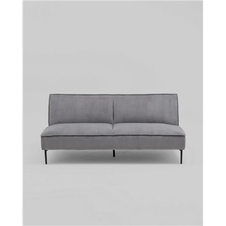 Диван прямой|Stool Group|Кассель велюр рельефный светло-серый