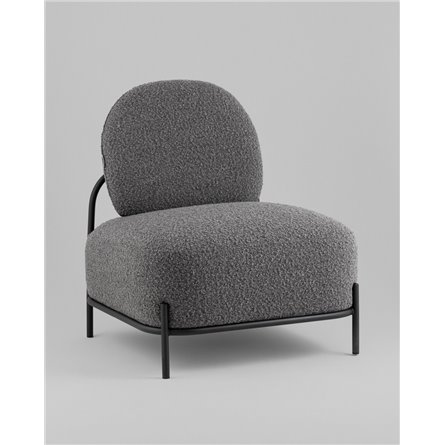 ||Стоун new ткань букле тёмно-серый