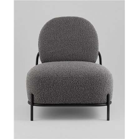 ||Стоун new ткань букле тёмно-серый