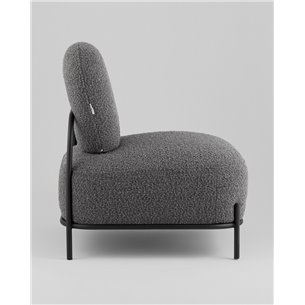 ||Стоун new ткань букле тёмно-серый