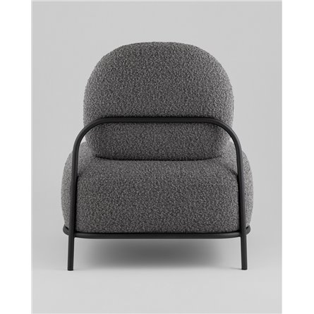 ||Стоун new ткань букле тёмно-серый