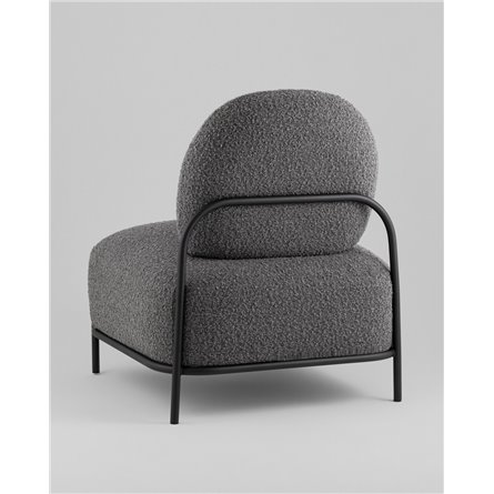 ||Стоун new ткань букле тёмно-серый