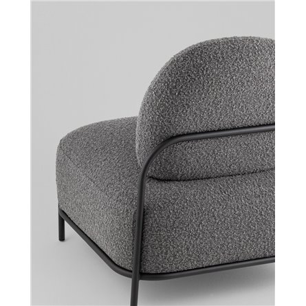 ||Стоун new ткань букле тёмно-серый