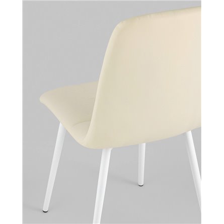 ||Oliver экокожа белый ножки металл белые 2 шт