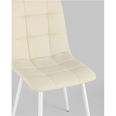 ||Oliver экокожа белый ножки металл белые 2 шт