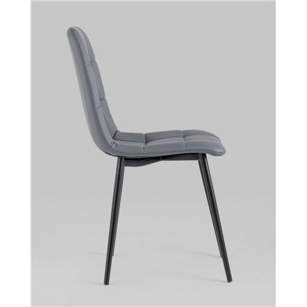 ||Oliver экокожа серый обеденный ножки металл черный