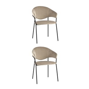 Стул Алексис велюр капучино 2 шт