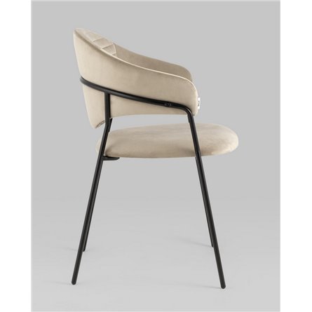 ||Алексис велюр капучино ножки металл черные 2 шт