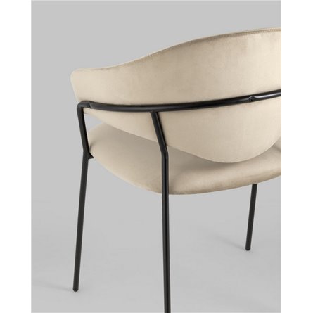 ||Алексис велюр капучино ножки металл черные 2 шт